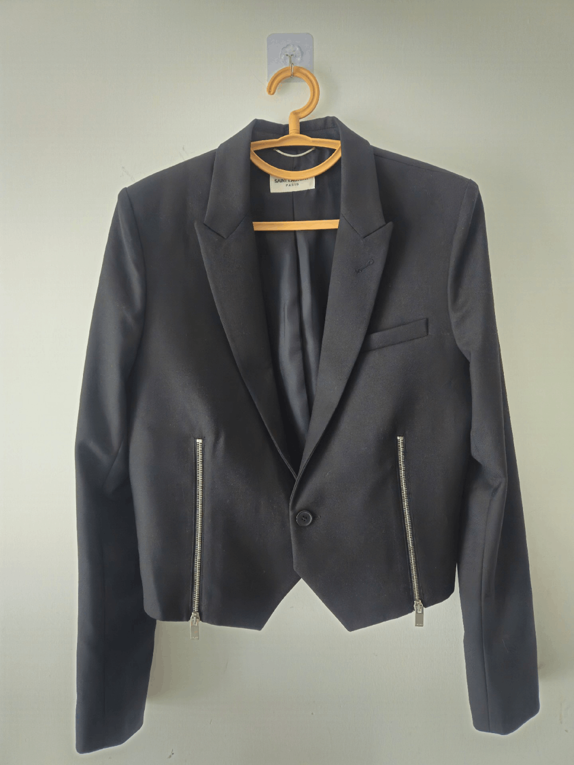 Saint Laurent Paris Sz 46 Saint Laurent Paris Runway Zipper Jacket Size US S / EU 44-46 / 1 - 1 Thumbnail