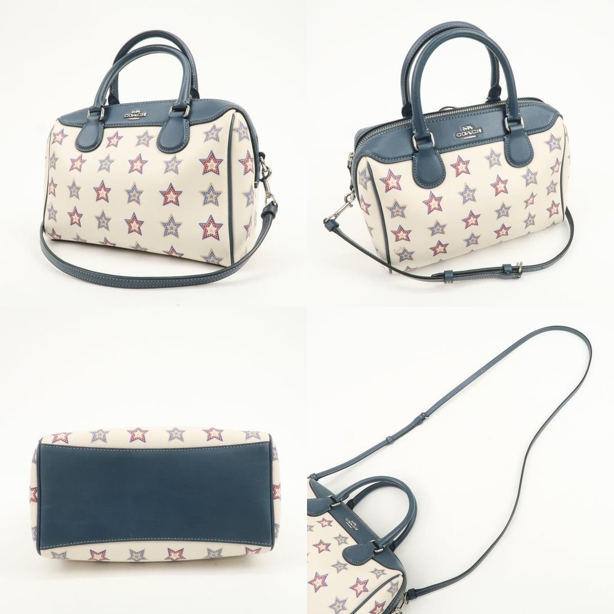 Coach Coach Star Print Mini Bennett PVC Shoulder Bag White Size ONE SIZE - 3 Thumbnail
