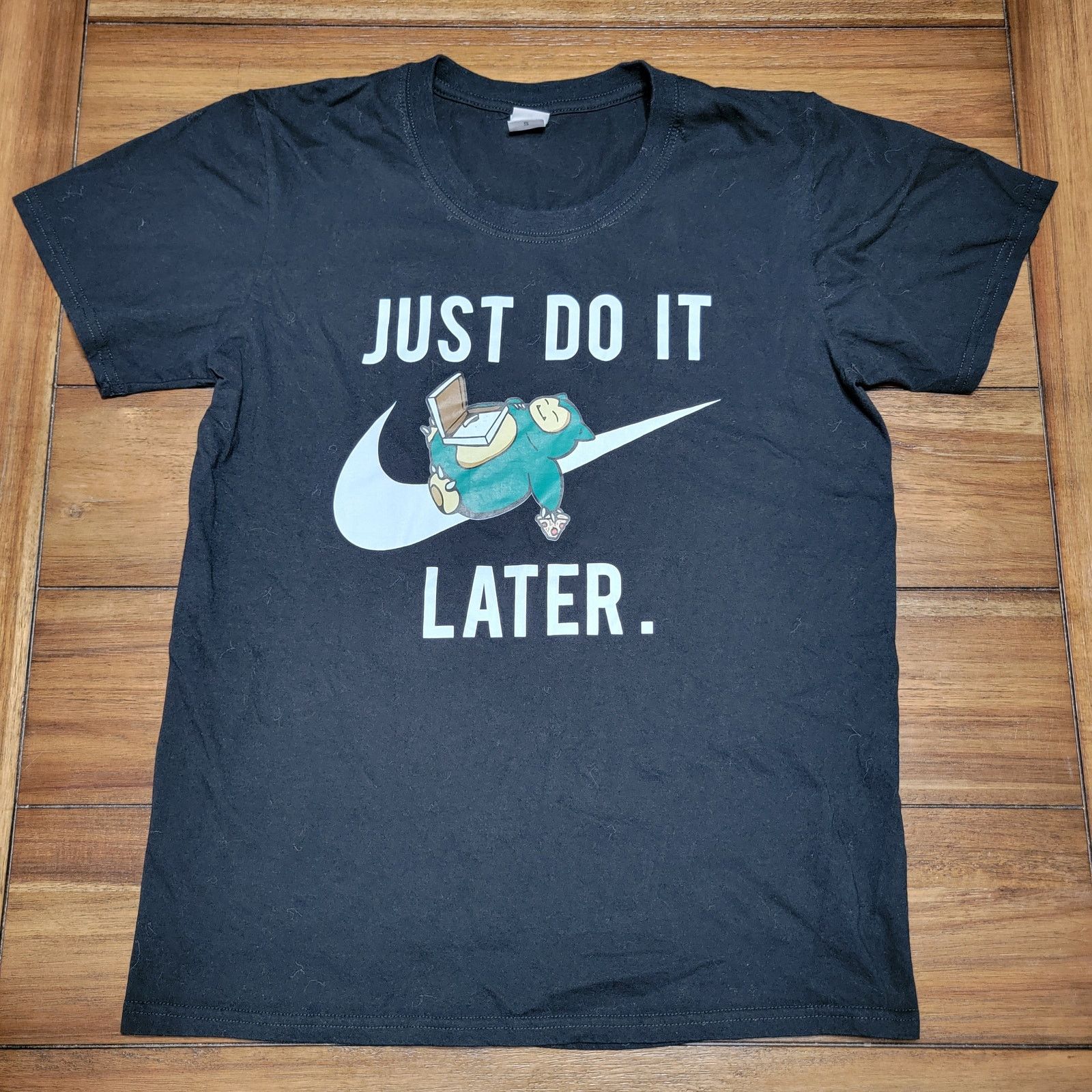 Other Pokemon Snorlax Unisex Tee "Nike Just Do It Later" - Small Size US S / EU 44-46 / 1 - 1 Thumbnail