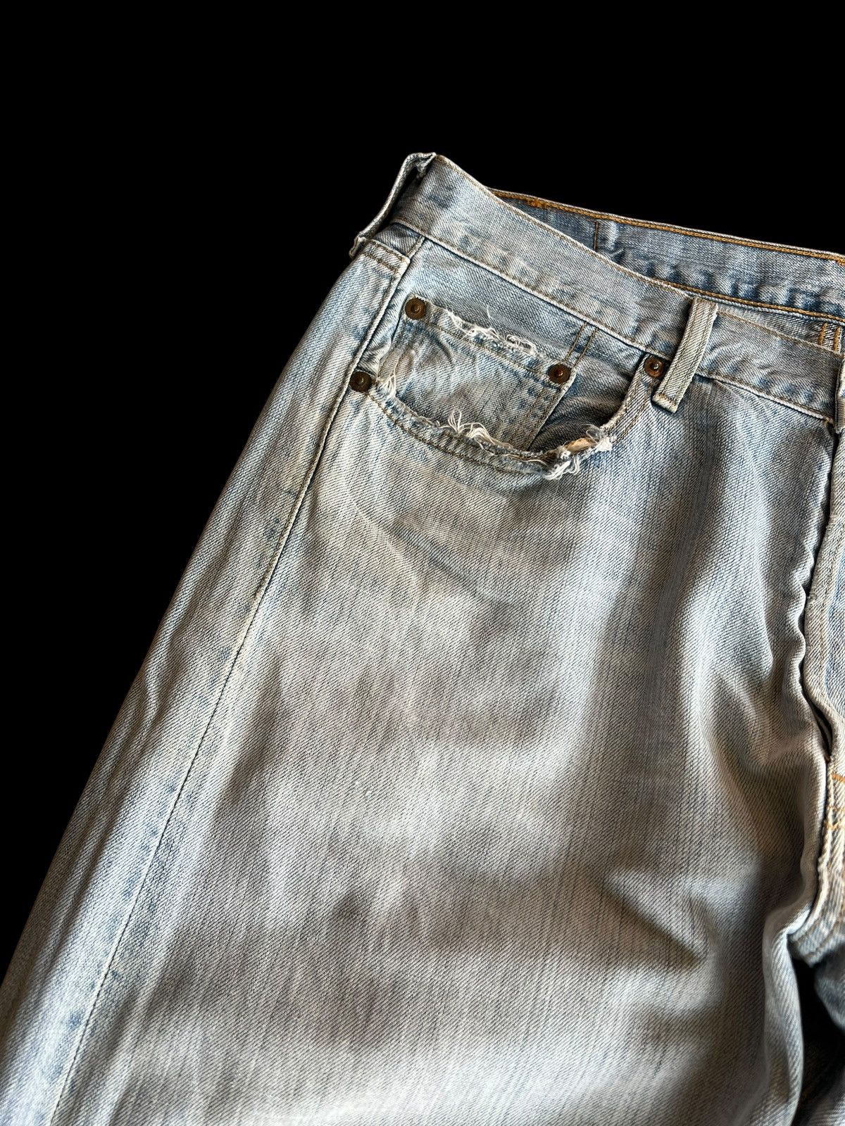 Levi's Vintage Levis 501 Nice Faded Distress Jean Size US 33 - 4 Thumbnail