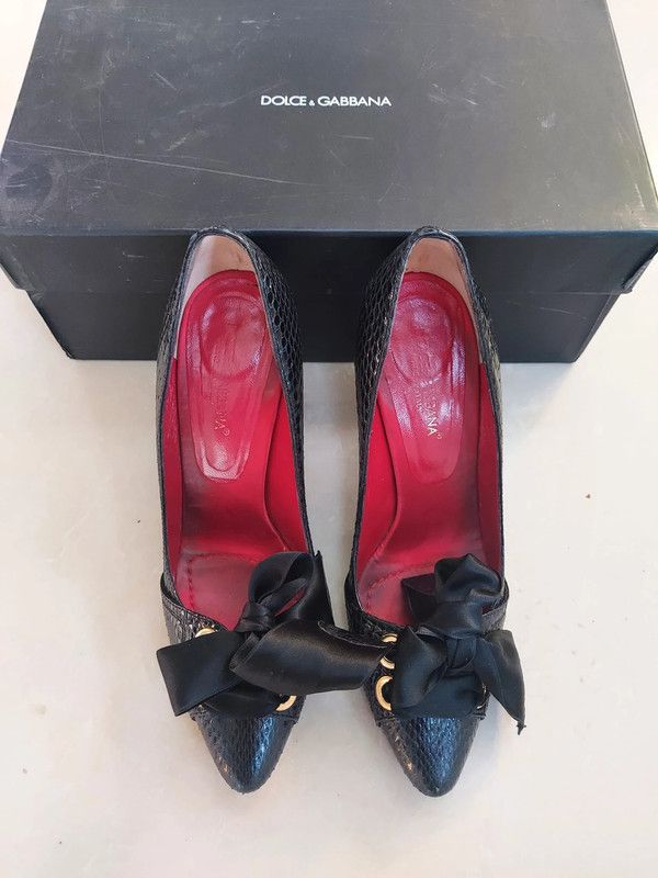 Dolce & Gabbana Dolce Gabbana leather heels 2.5 Size US 5.5 / IT 35.5 - 4 Thumbnail