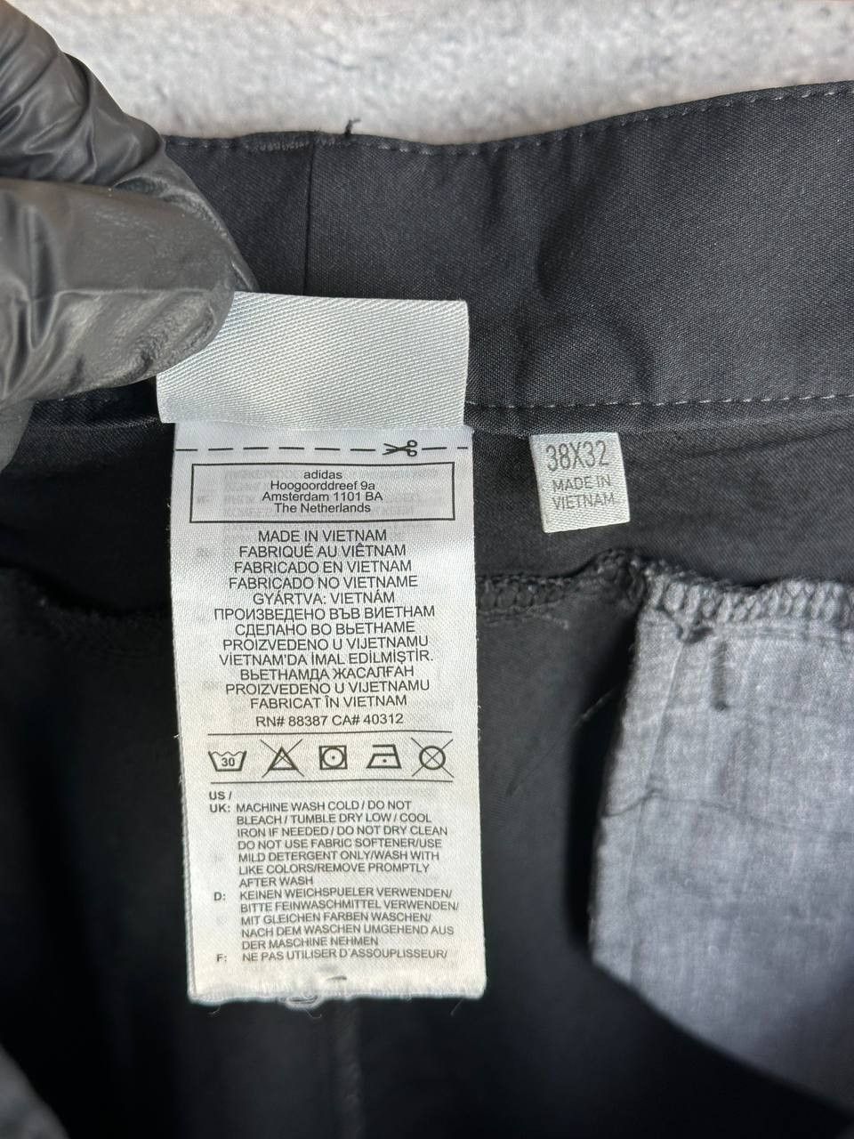 Adidas Adidas Advantage Black Pants CD5661 Open Flat Trouser Hem Size US 38 / EU 54 - 13 Thumbnail