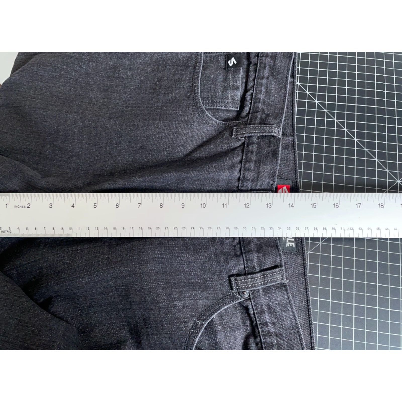 Southpole VINTAGE Southpole Jeans Baggy Tapered Leg Black Denim 38 x 30 Mens Regular 5-Pocket Style Hip Hop Size US 38 / EU 54 - 7 Thumbnail