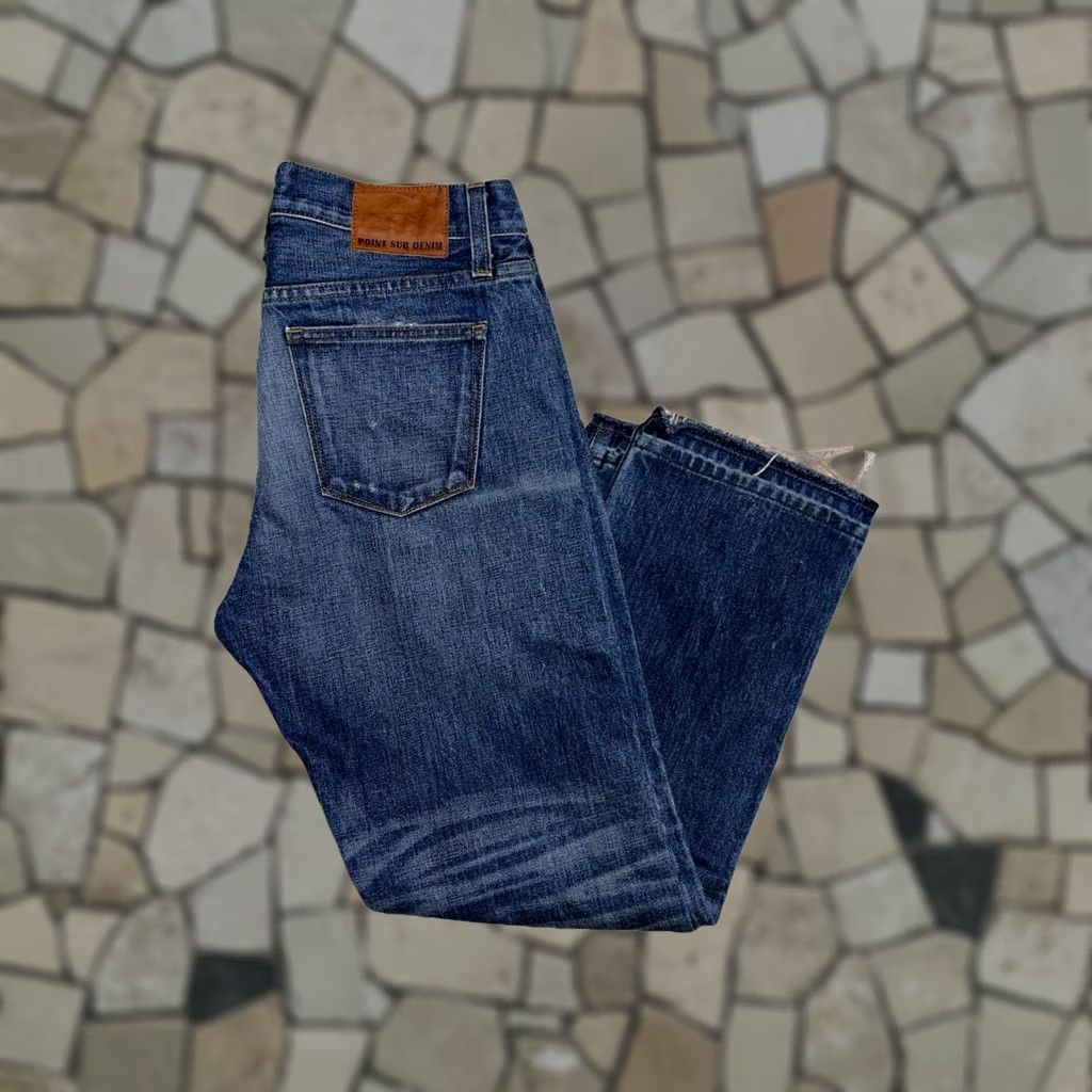 Denime VINTAGE Point Sur Jeans Blue 5-Pocket Denim USA Made Women's 30x25 Regular Slim Straight Urban Fashion City Apparel Size 30" / US 8 / IT 44 - 1 Thumbnail