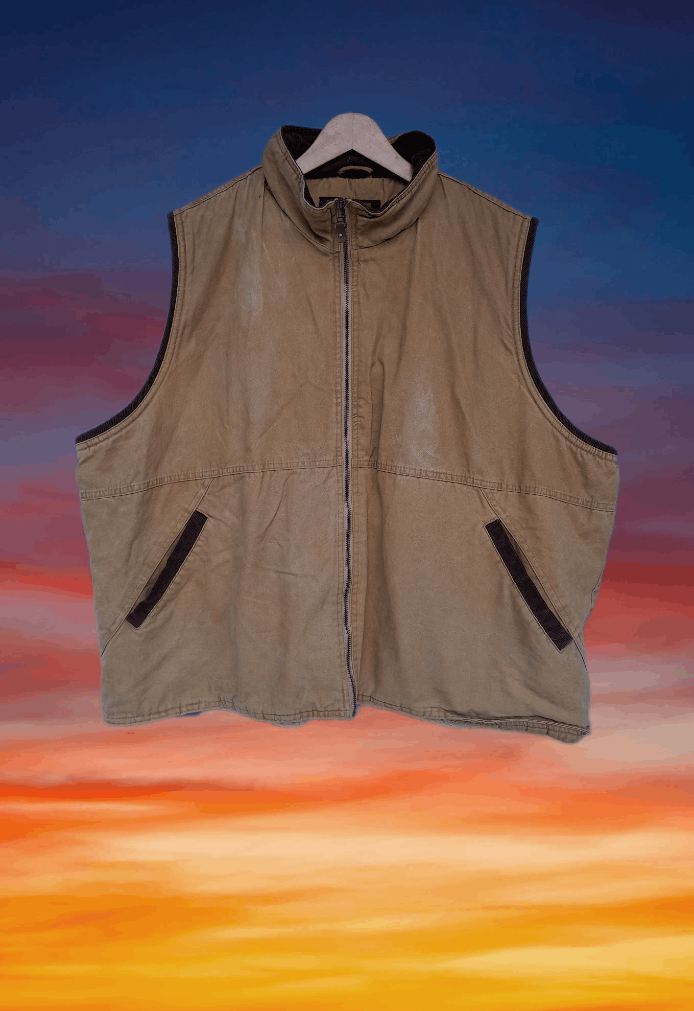 Wrangler Vintage WRANGLER HERO trucker sherpa lined vest 3XL Size US XXL / EU 58 / 5 - 1 Thumbnail