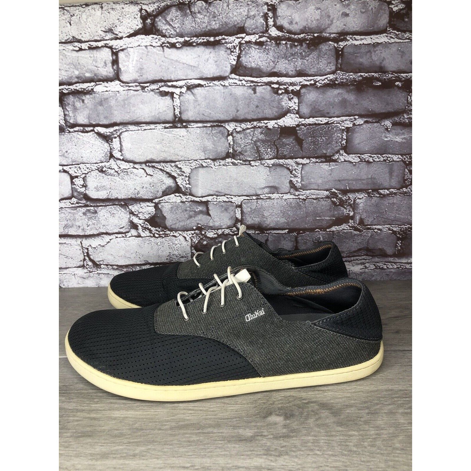 Olukai OluKai Nohea Moku Textile Blue Gray Casual Lace Drop Heel Sh Size US 13 / EU 46 - 13 Thumbnail