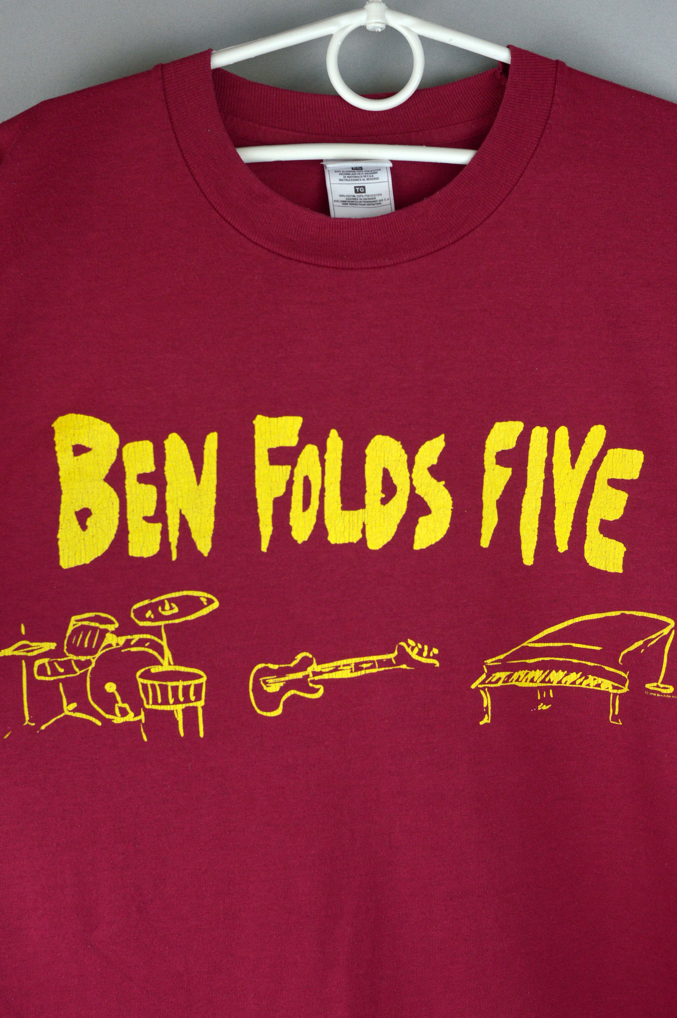 Band Tees Vintage Ben Folds Five Kiss my Ass 90s t shirt Size US XL / EU 56 / 4 - 3 Thumbnail
