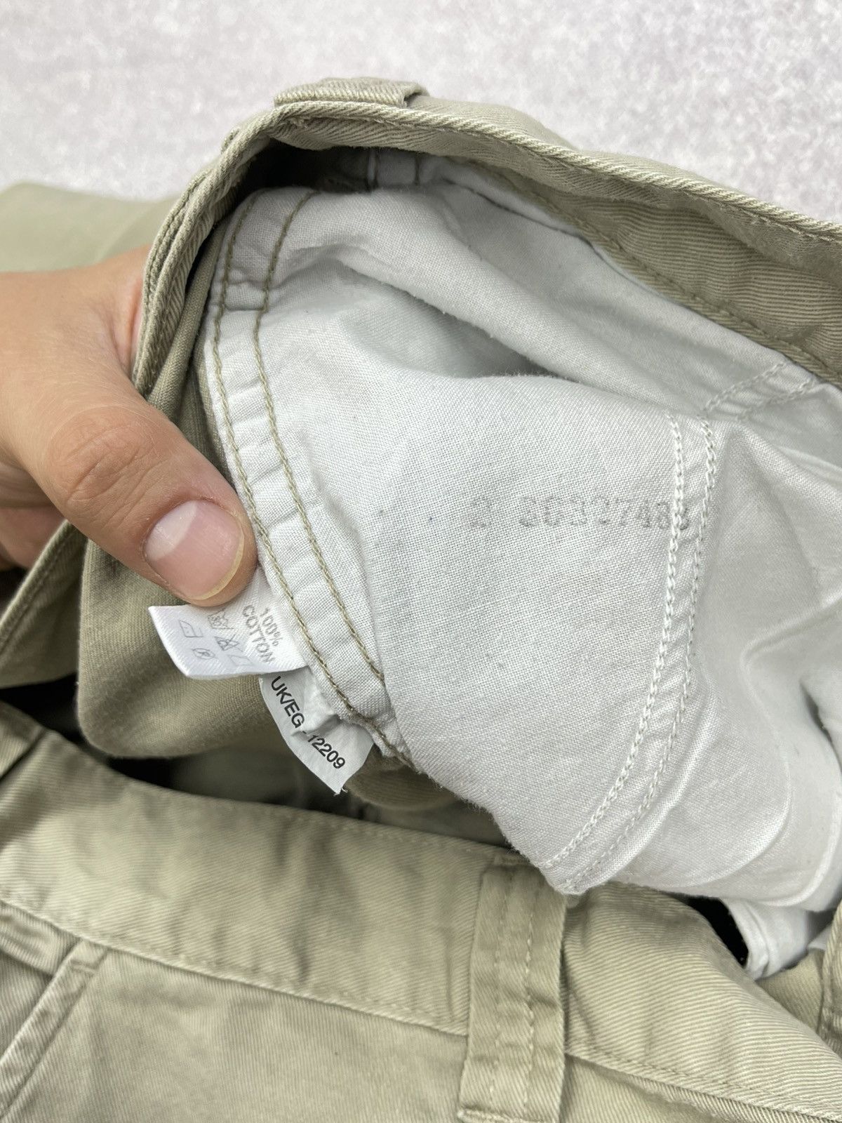 Vintage × Yves Saint Laurent Vintage Yves Saint Laurent Paris Cargo Pants Beige Designer Size US 36 / EU 52 - 20 Thumbnail