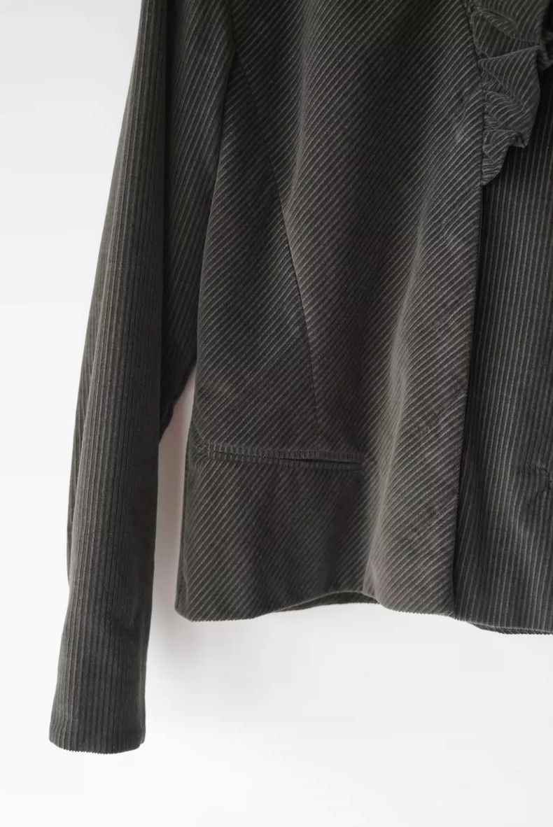 Kenzo KENZO Moss green petal collar corduroy coat, 1990s Size XS / US 0-2 / IT 36-38 - 3 Thumbnail