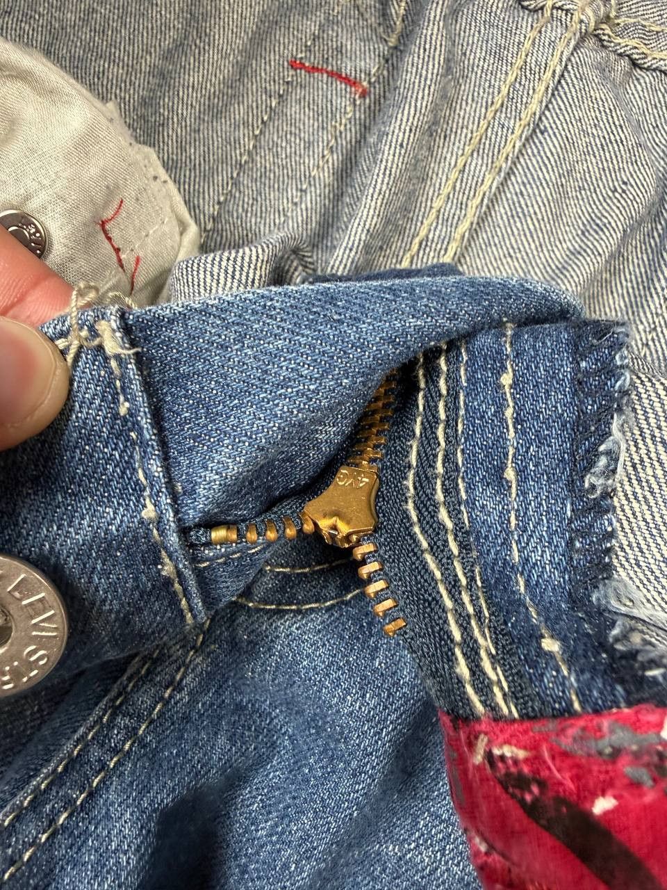 CLOT × Levi's Rare Levi's X Fragment Distressed Archieve Denim Y2K Size US 34 / EU 50 - 9 Thumbnail