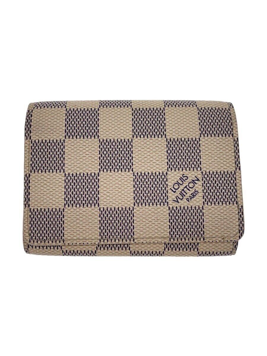 Louis Vuitton Louis Vuitton Damier Azur Envelope Carte de Visite White Size ONE SIZE - 1 Thumbnail