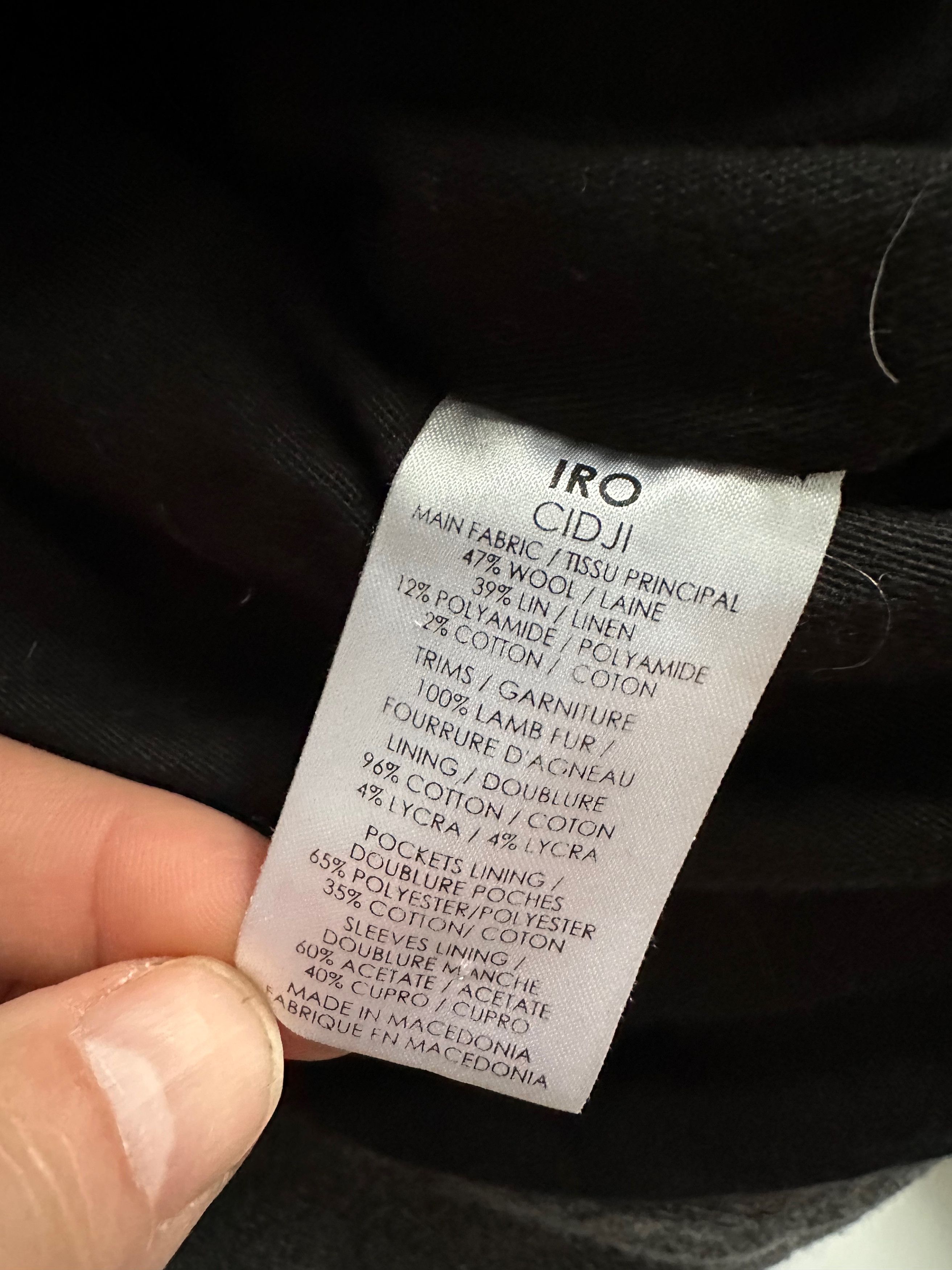 Iro IRO Cidji Wool Blend Bike Style Jacket size 40 Size S / US 4 / IT 40 - 9 Thumbnail