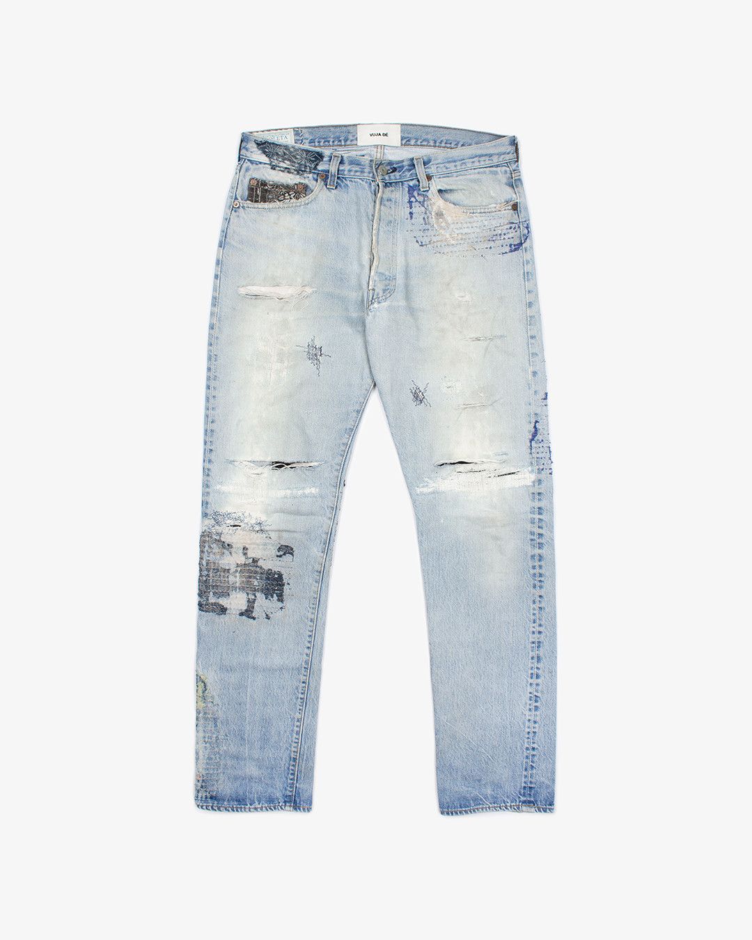 Vuja De VUJA DE STEVE DISTRESSED SELVEDGE JEANS | Grailed