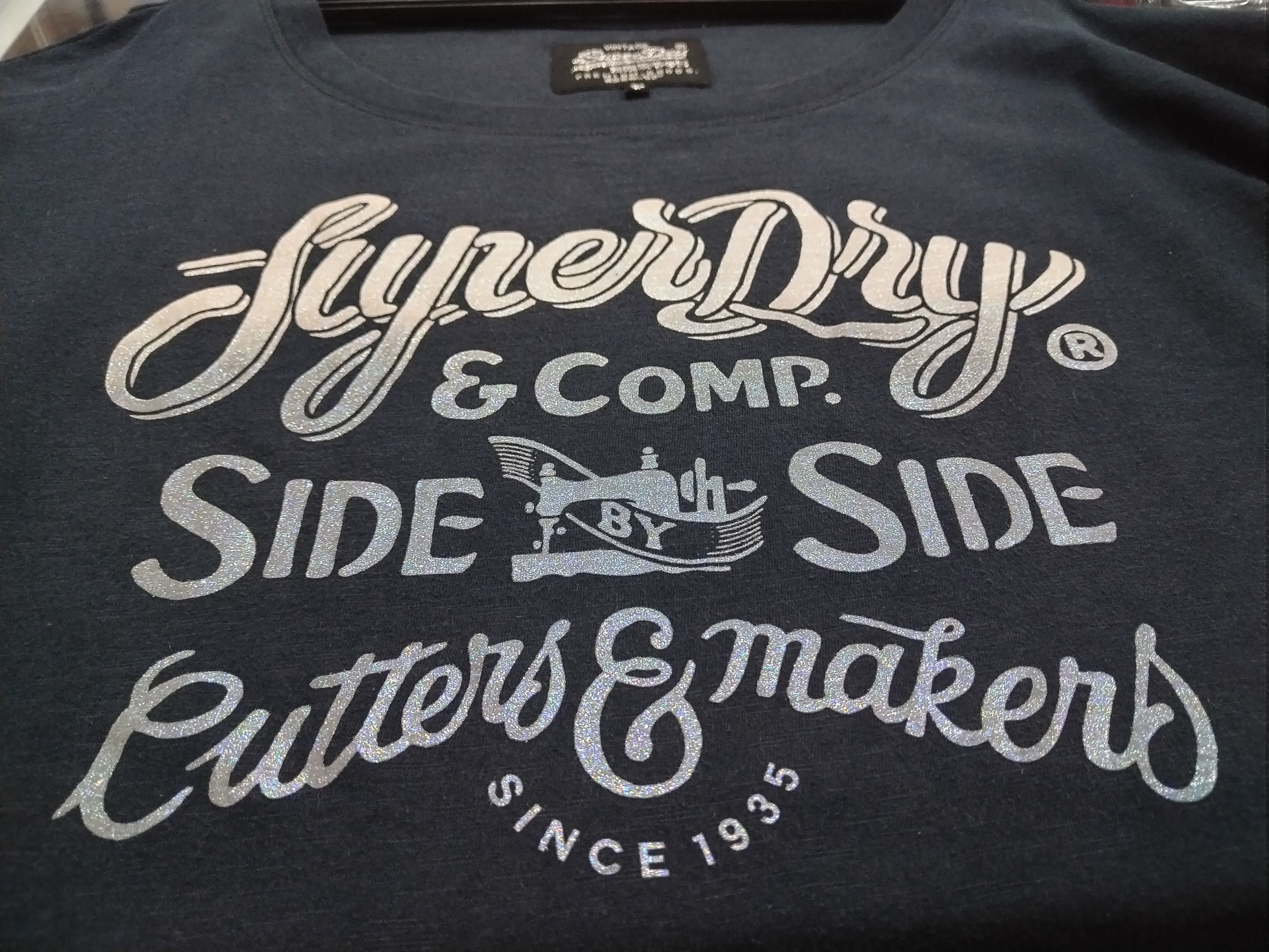 Japanese Brand × Superdry Women's Superdry Baggy sweatshirt Awesome Glitter Print Size S / US 4 / IT 40 - 10 Thumbnail
