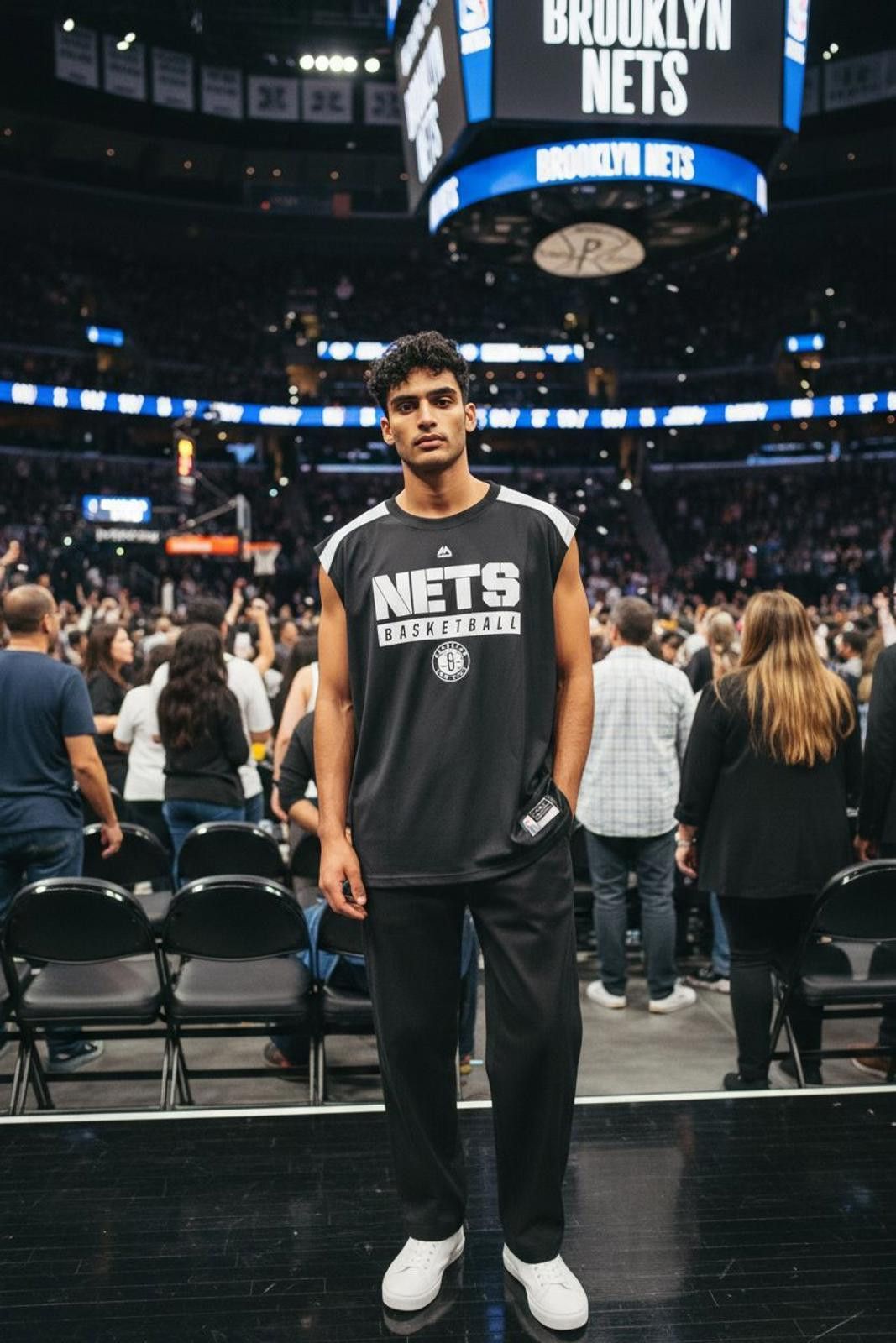 Majestic NBA Brooklyn Nets Sleeveless Basketball Jersey Size ONE SIZE - 1 Thumbnail