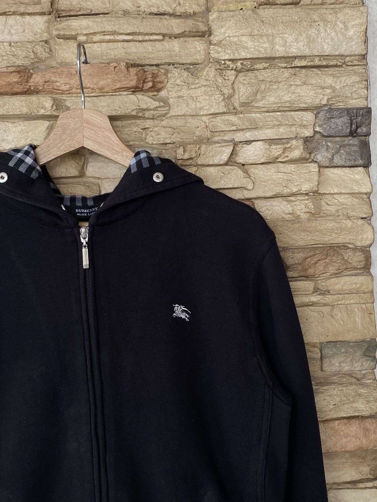 Burberry Vintage Burberry Black Label Checkered Hoodie Sweater Size US M / EU 48-50 / 2 - 2 Thumbnail
