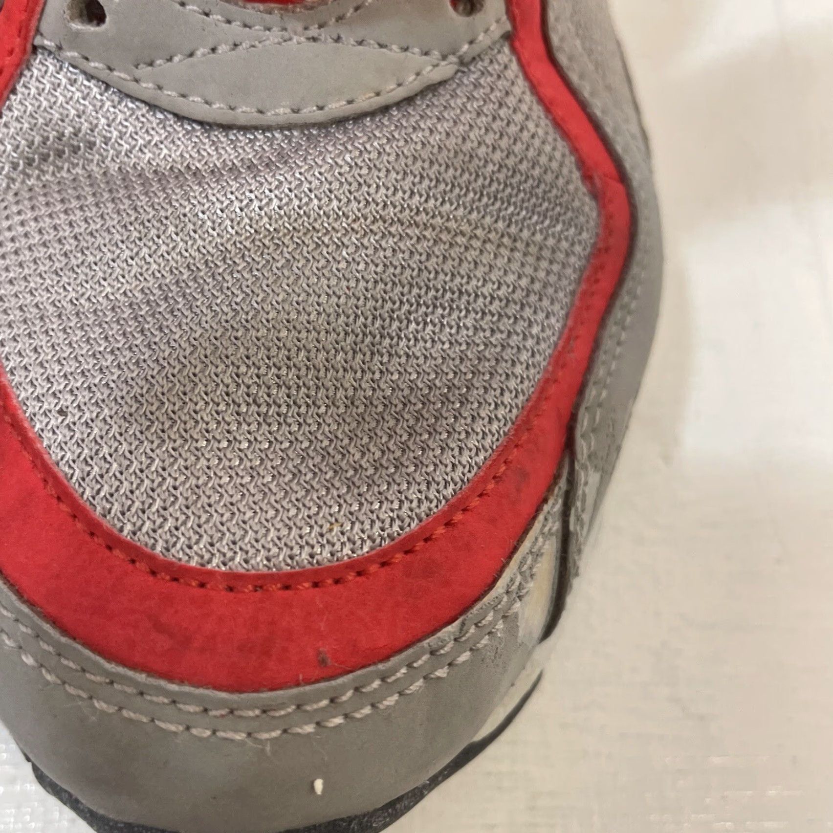 Nike Nike Air Max Go Strong Sneakers Men’s 8 Wolf Gray Challenge Red 418115-016 Size US 8 / EU 41 - 6 Thumbnail