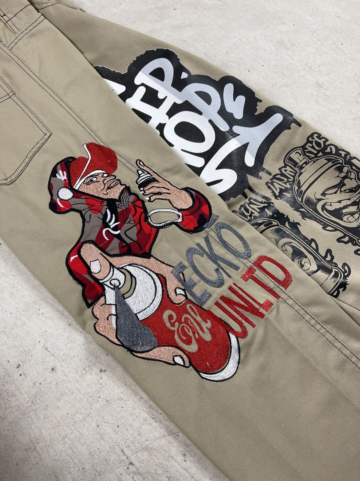 Vintage Y2K Ecko Hip-Hop Spray Paint Pants Size US 28 / EU 44 - 3 Thumbnail