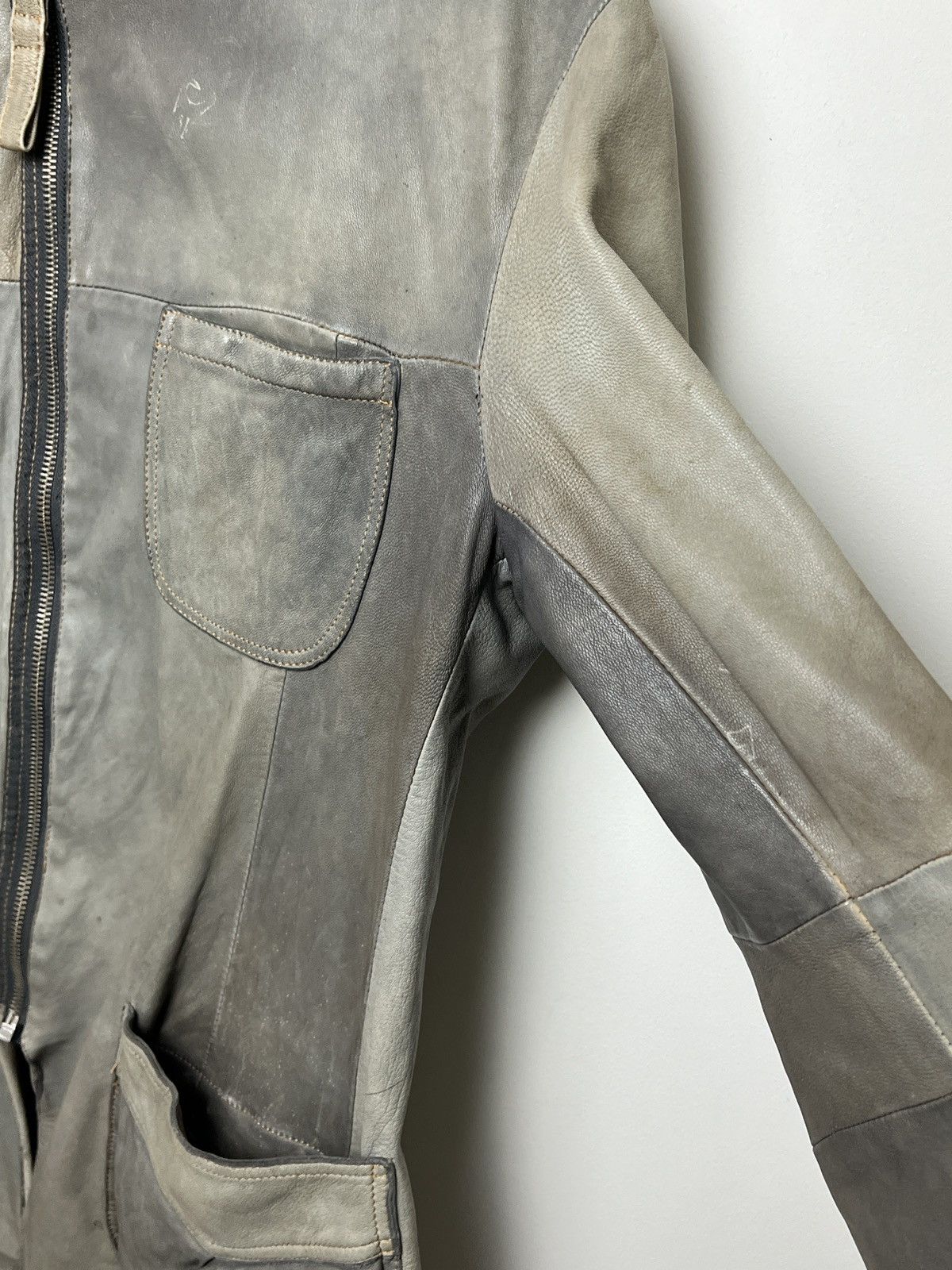 Giorgio Armani armani y2k patchwork leather jacket Size US M / EU 48-50 / 2 - 10 Thumbnail