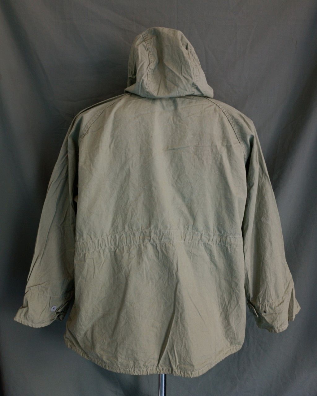 SMOCK Vintage 70s Unknown Solf Green Smock Hoodie Parka. Size US L / EU 52-54 / 3 - 9 Thumbnail