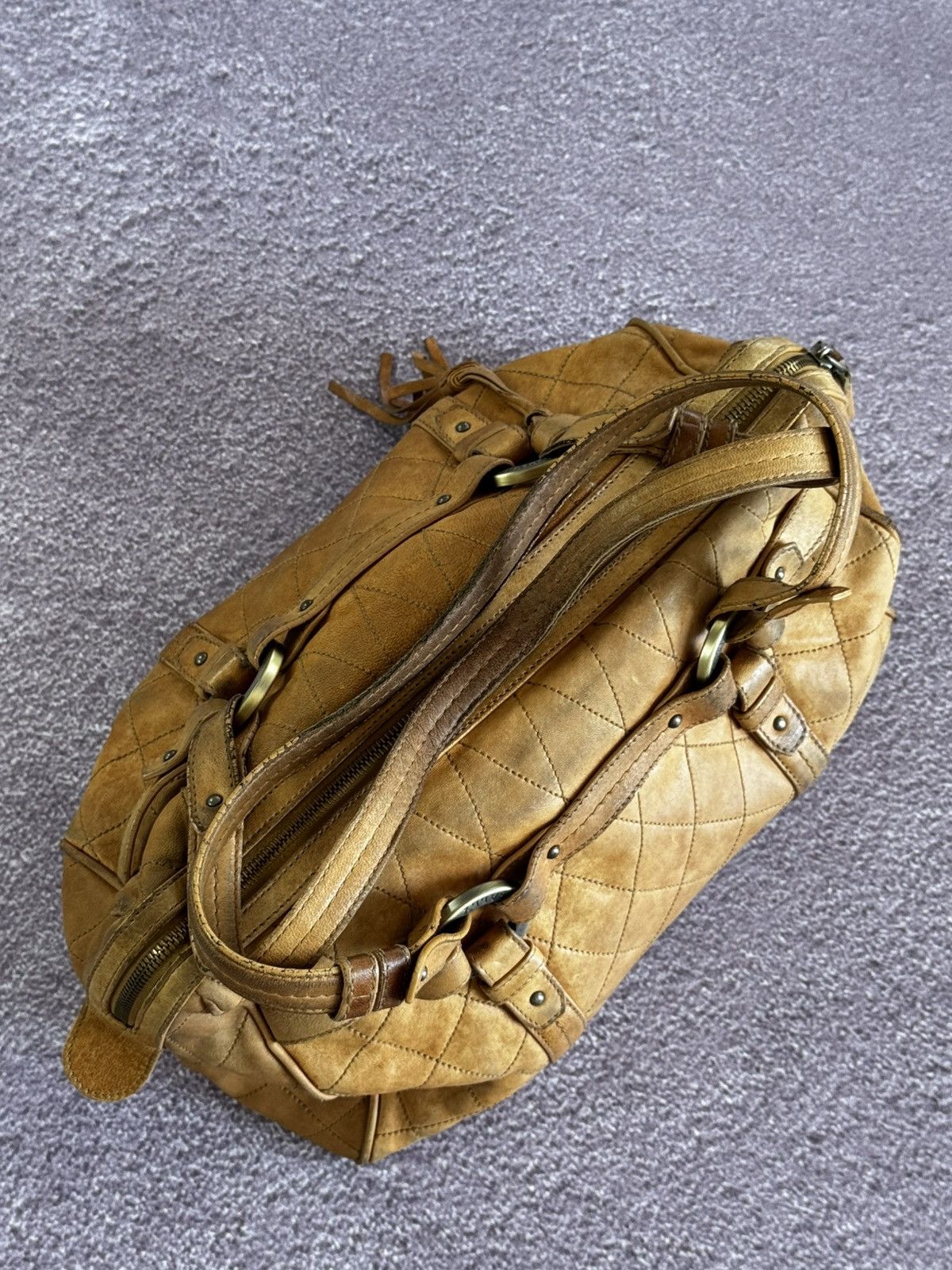 Bally Bally Leather Faded Luxury Designer Y2K Handle Bag Size ONE SIZE - 6 Thumbnail