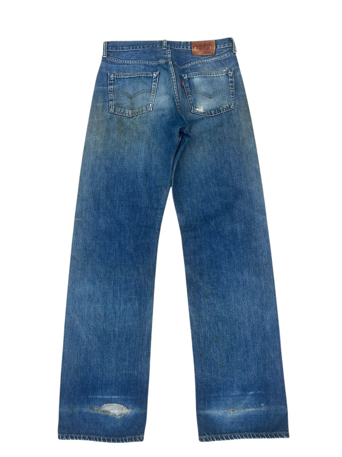 Levi's 90s Levi’s 503B XX Big E Distress Denim Selvedge Jeans Size US 32 / EU 48 - 15 Thumbnail