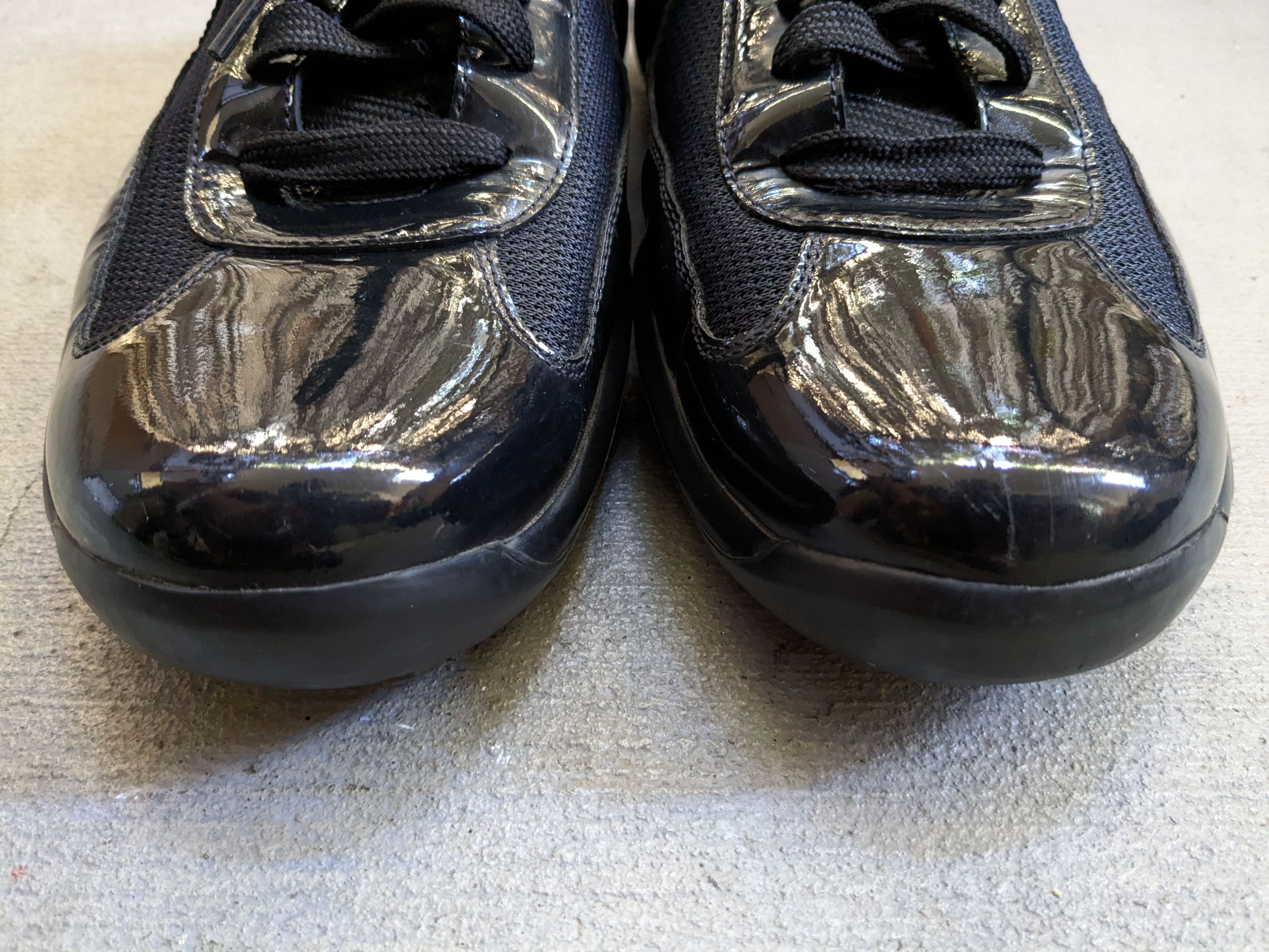 Prada Prada America's Cup Black Patent Leather Red 11.5 Low Tops Size US 11.5 / EU 44-45 - 2 Thumbnail
