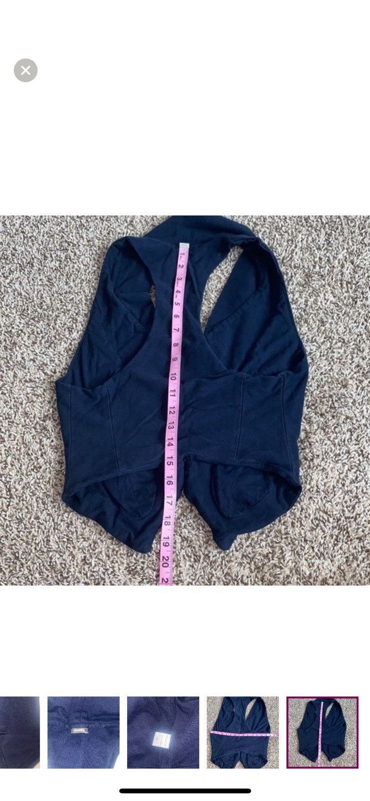 MONROW Monrow revolve XS navy blue vest Size XS / US 0-2 / IT 36-38 - 4 Thumbnail