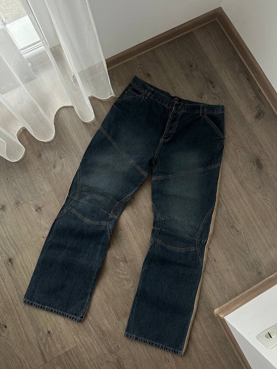 Alpha Industries × Vintage Vintage Alpha Industries Velvet Denim Baggy Big Logo Pants Size US 34 / EU 50 - 13 Thumbnail