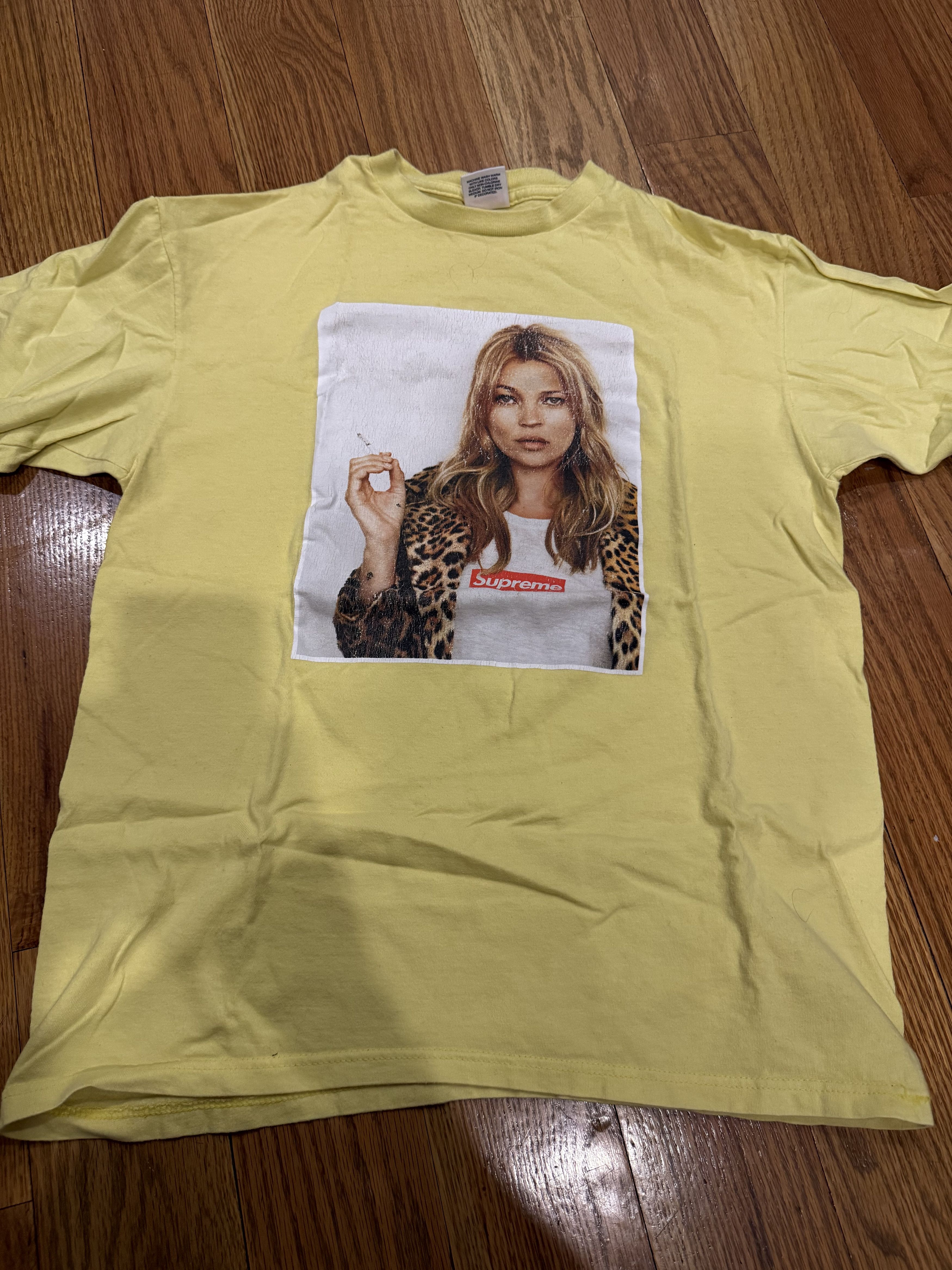Supreme Supreme Kate Moss Photo Tee Yellow FW12 Size US M / EU 48-50 / 2 - 2 Thumbnail