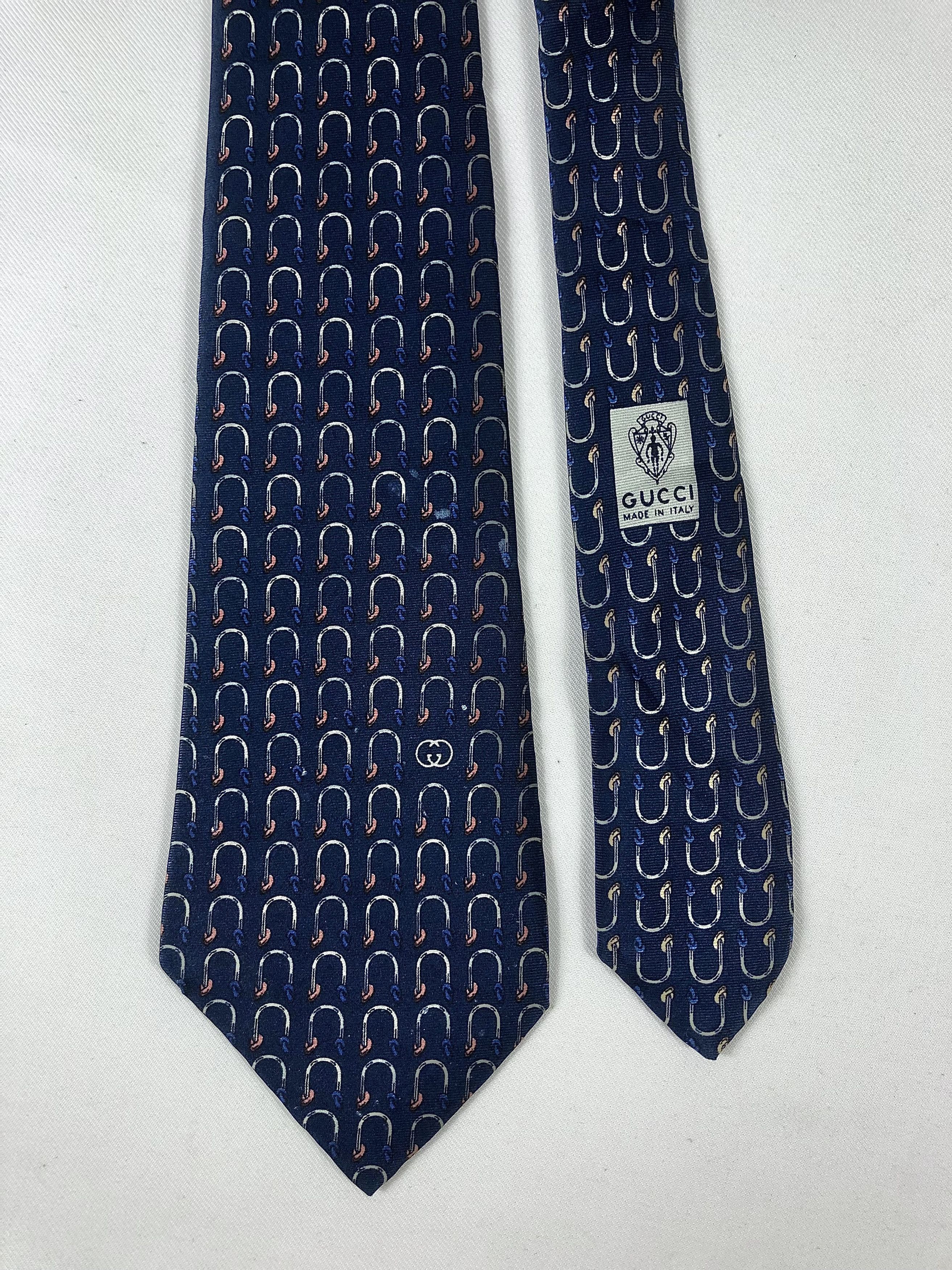 Gucci Rare Vintage Gucci Silk Tie Made in Italy Size ONE SIZE - 3 Thumbnail