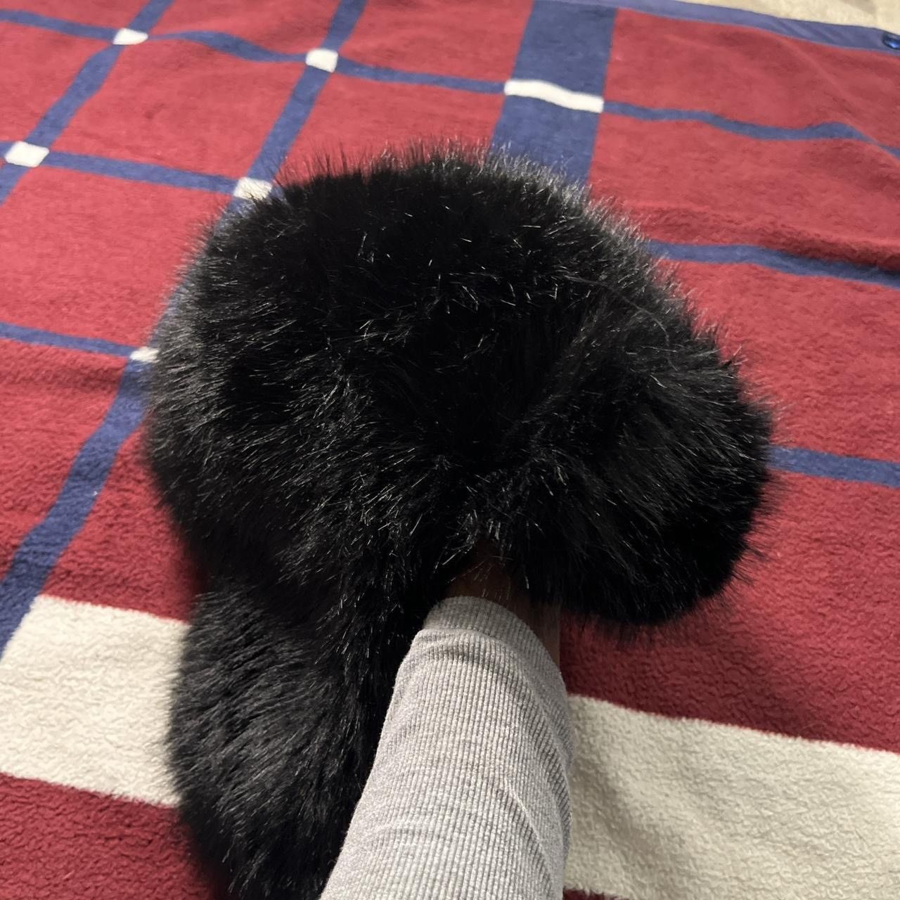Vintage Havana Vintage Havana black faux fur trapper big chunky hat hairy Size ONE SIZE - 3 Thumbnail