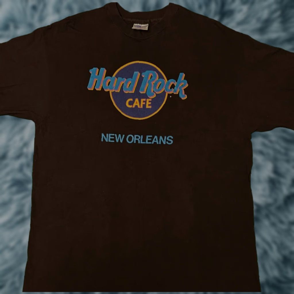Hard Rock Cafe VINTAGE Hard Rock Cafe Shirt Mens L New Orleans 90s USA Black Short Sleeve Rock Pop Culture 1990s Size US L / EU 52-54 / 3 - 1 Thumbnail