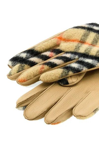 Burberry o1w1db10126 Size: 9 / Lg Bias Check Man Gloves Size ONE SIZE - 5 Thumbnail