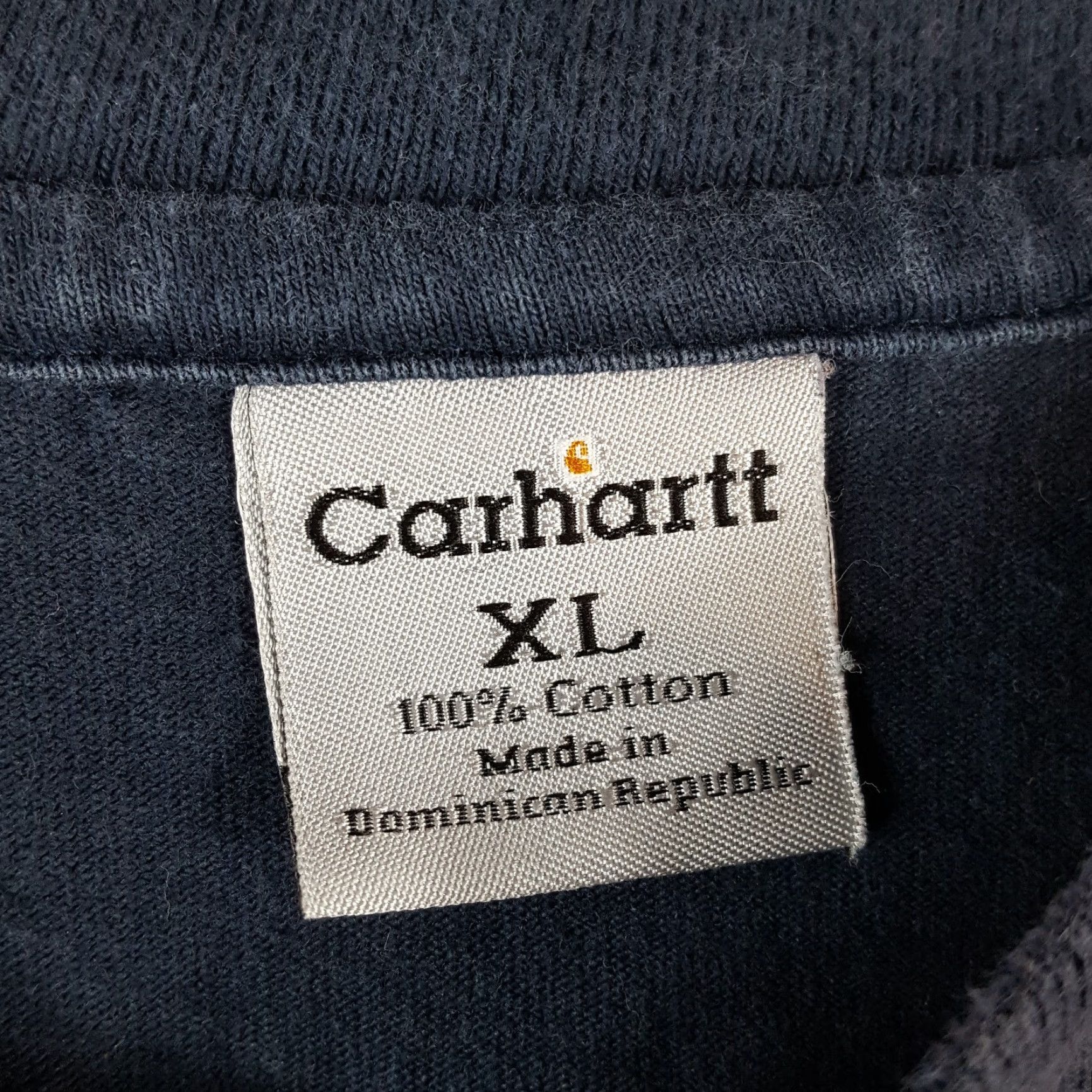 Carhartt VINTAGE Carhartt Faded Grunge Long Sleeve Henley T-Shirt Men's XL Navy Blue Logo Retro Workwear Size US XL / EU 56 / 4 - 6 Thumbnail