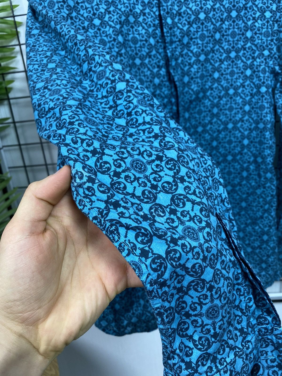 Versace Versace collection All over print shirt Men 16/42 Blue Size US L / EU 52-54 / 3 - 12 Thumbnail