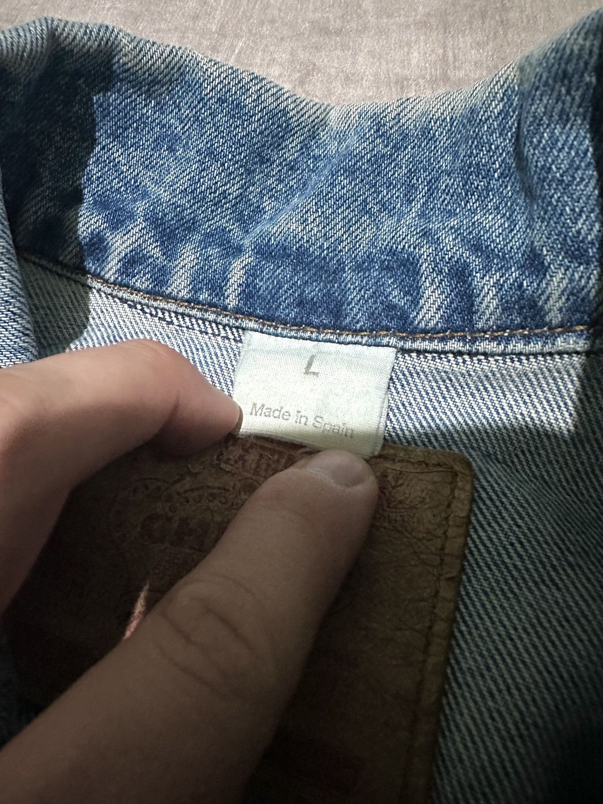Japanese Brand × Vintage Vintage Supreme patches denim trucker style work jacket y2k Size US L / EU 52-54 / 3 - 5 Thumbnail