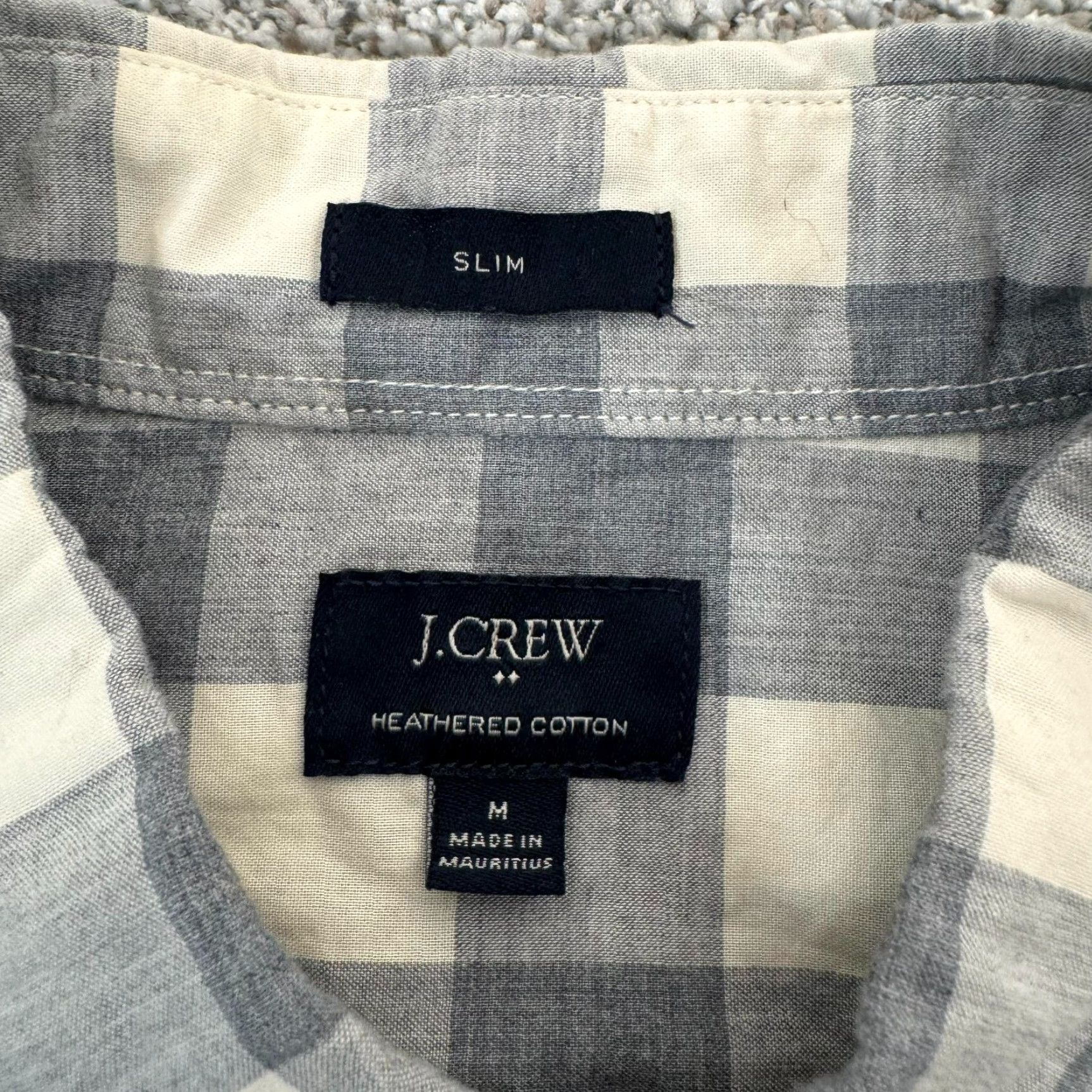 J.Crew J. Crew Button-Up Shirt Mens M Slim Fit Gingham Checkered Academia Preppy Shirt Casual Business Travel Multicolor Cotton Size US M / EU 48-50 / 2 - 6 Thumbnail