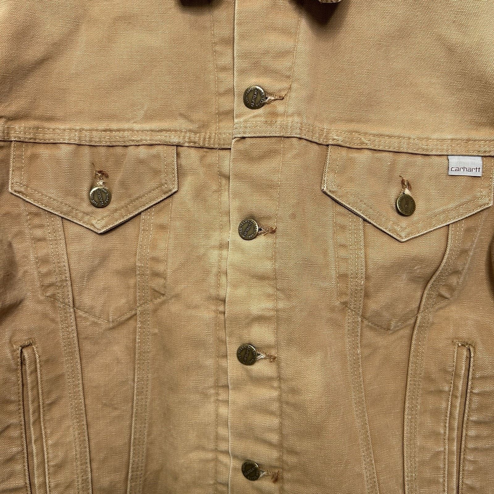 Carhartt Vintage 100 Year Carhartt Blanket-Lined Trucker Jacket “Tan" Size US M / EU 48-50 / 2 - 8 Thumbnail