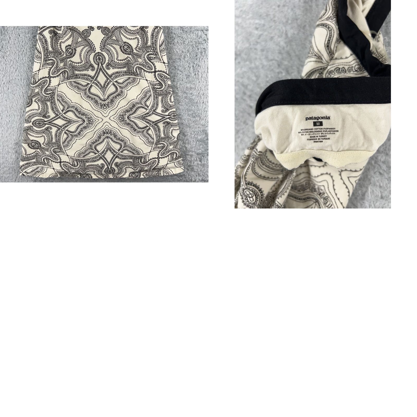 Patagonia VINTAGE Patagonia Dress Womens Medium Black White Iliana Halter Dress Raja Raw Linen Size M / US 6-8 / IT 42-44 - 9 Thumbnail