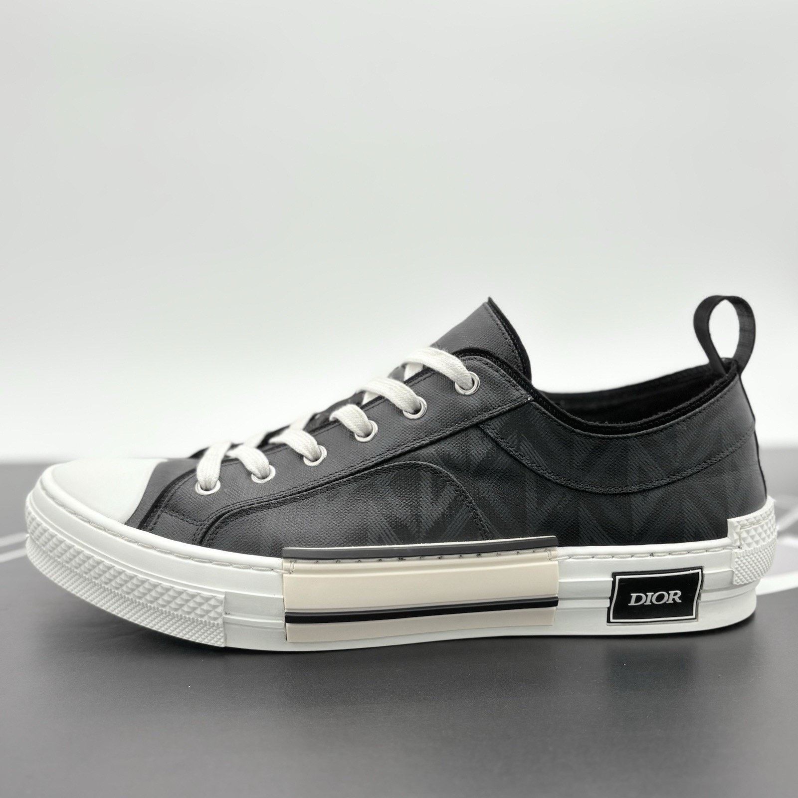 Dior Dior B23 Low ' Black Canvas ' | SUPER CLEAN! Size US 12 / EU 45 - 8 Thumbnail