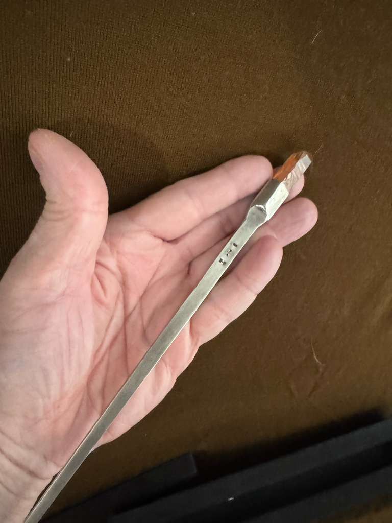 Sterling Silver Hair Pins with Champagne Quartz