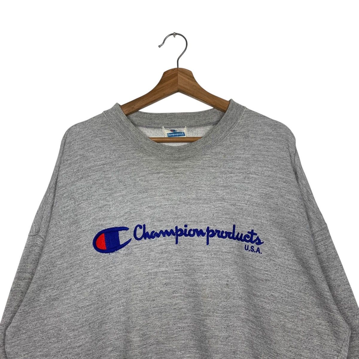 Champion CHAMPION PRODUCTS Embroidery Big Logo Sweatshirt #1700-C76 Size US L / EU 52-54 / 3 - 2 Thumbnail