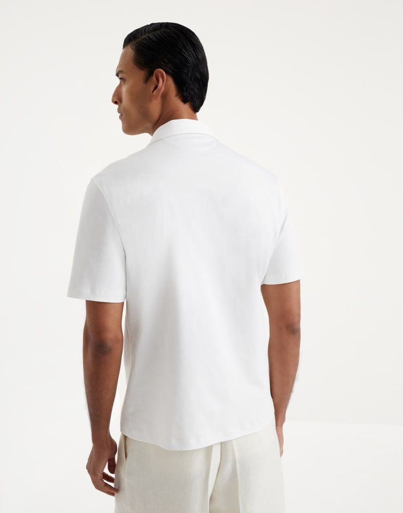 Brunello Cucinelli o1w1db10825 T-Shirt Shirt in White Size US L / EU 52-54 / 3 - 3 Thumbnail
