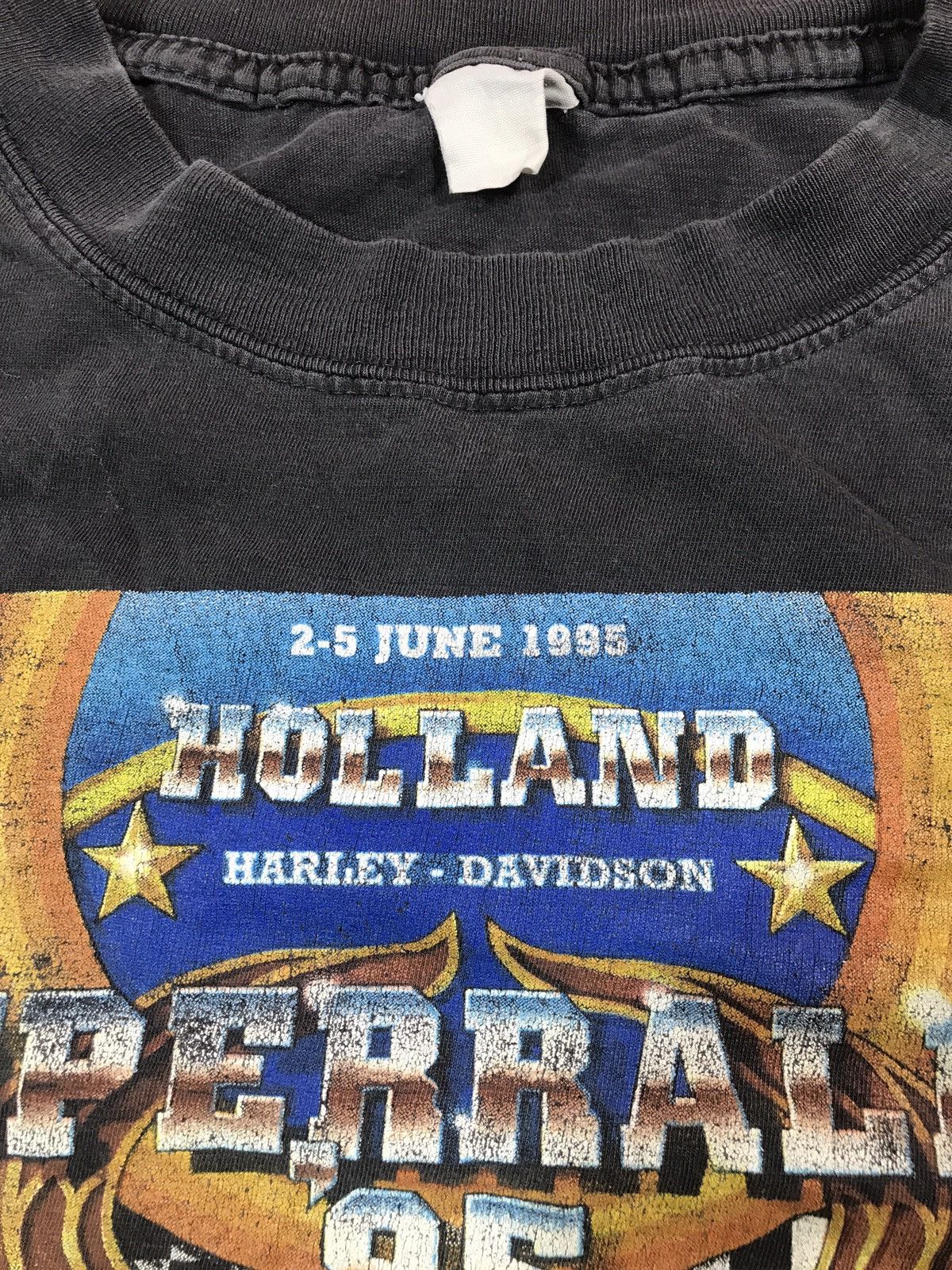 Harley Davidson × Vintage 1995 Harley Davidson T Shirt Super Rally Holland Size US M / EU 48-50 / 2 - 4 Thumbnail