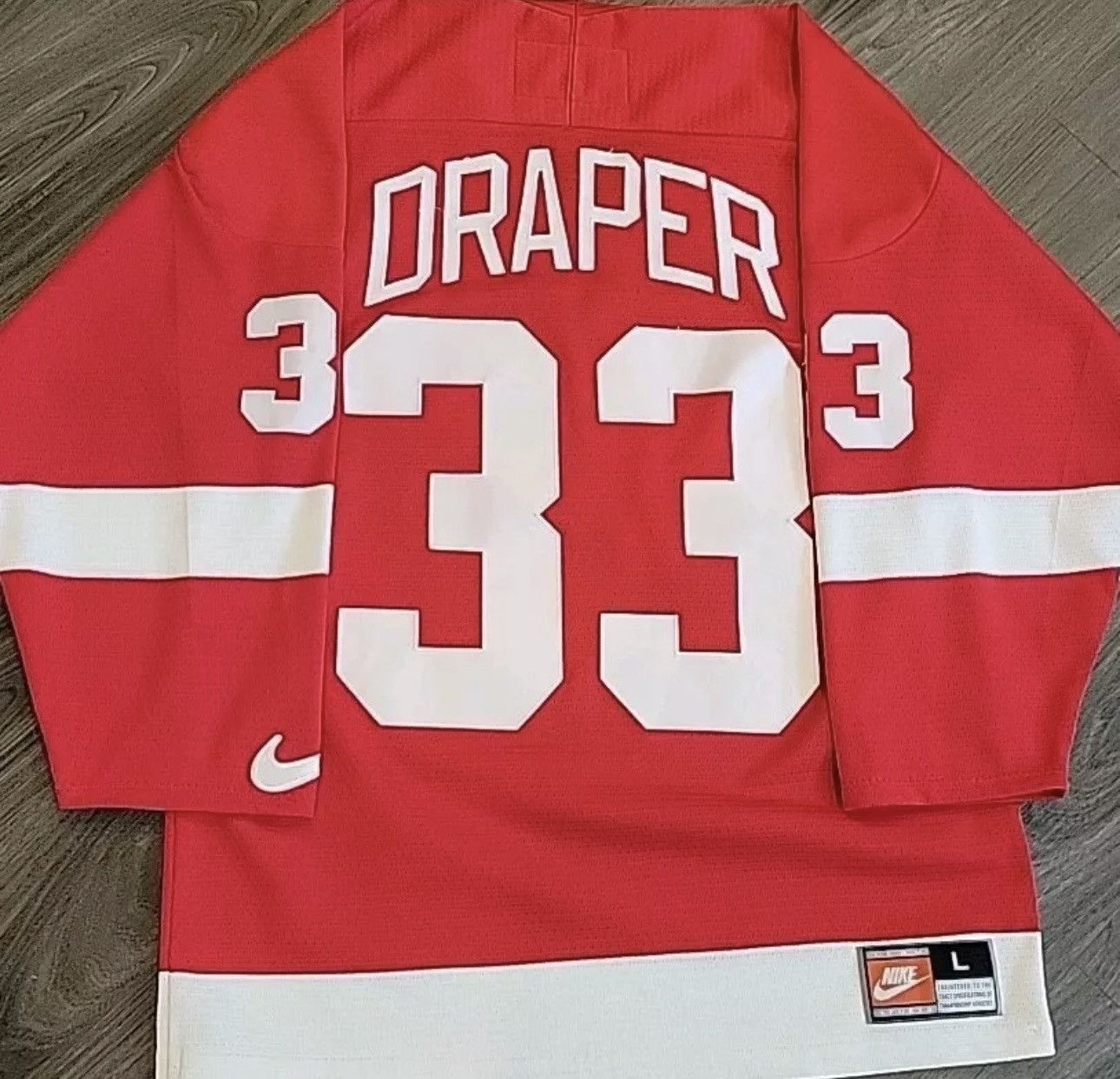 NHL × Nike NIKE DETROIT RED WINGS JERSEY Size US L / EU 52-54 / 3 - 3 Thumbnail