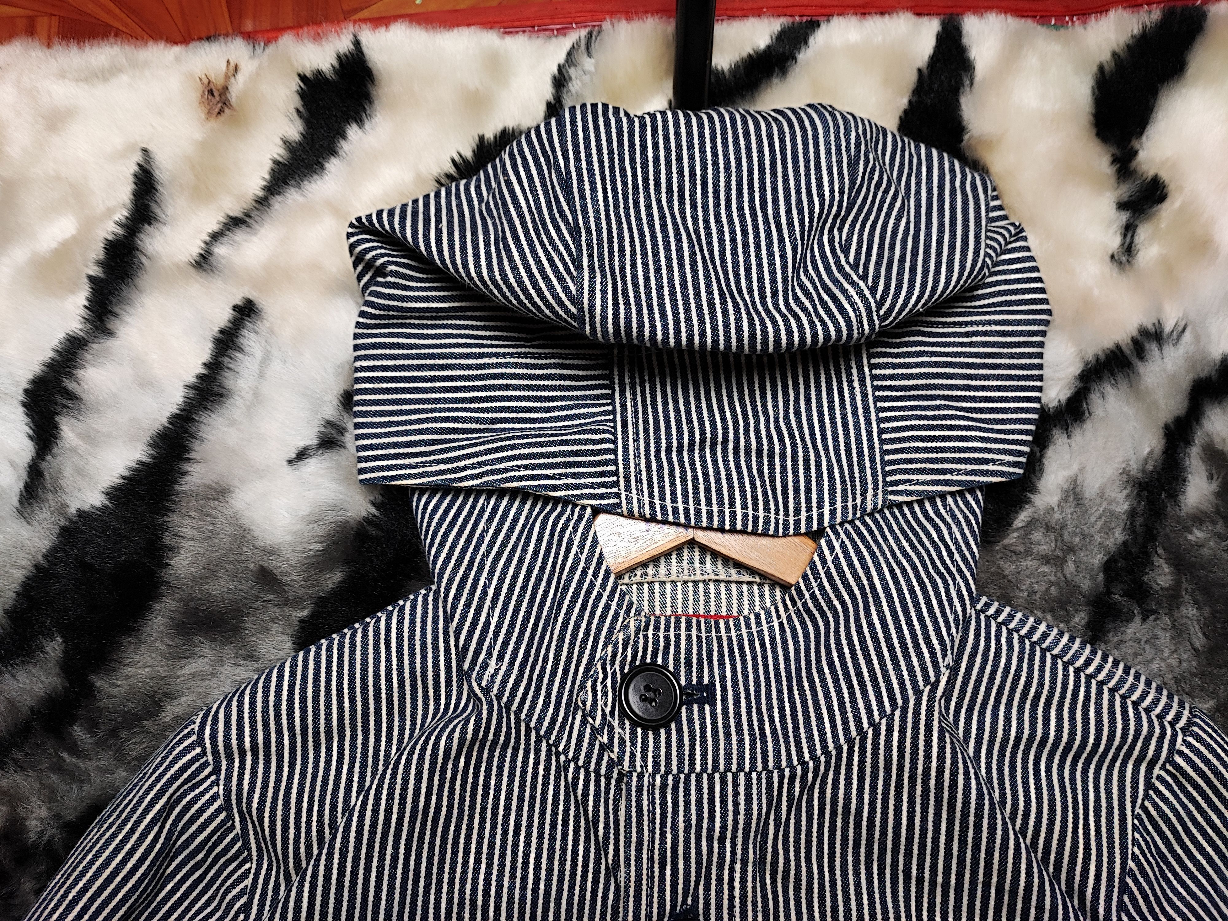 If Six Was Nine Super Hakka Herringbone Denim Stripe Wabash Size US L / EU 52-54 / 3 - 8 Thumbnail