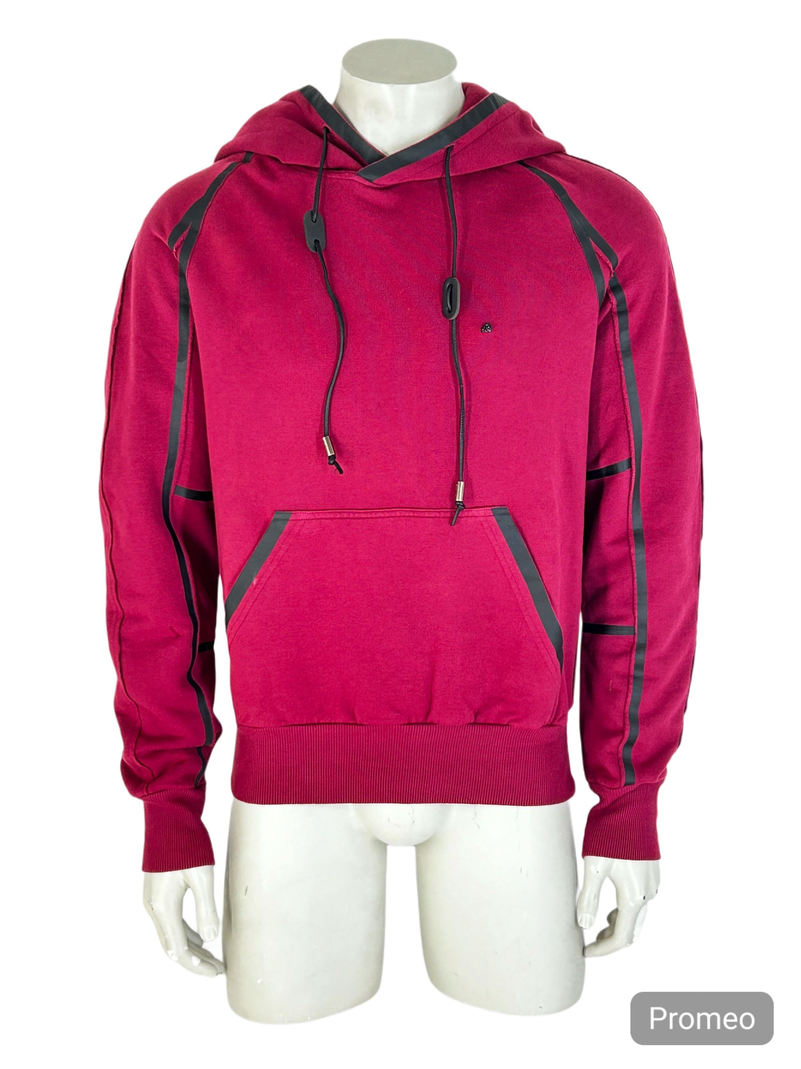 John Galliano John Galliano Red Oversized Hooded Jersey Size US L / EU 52-54 / 3 - 1 Thumbnail