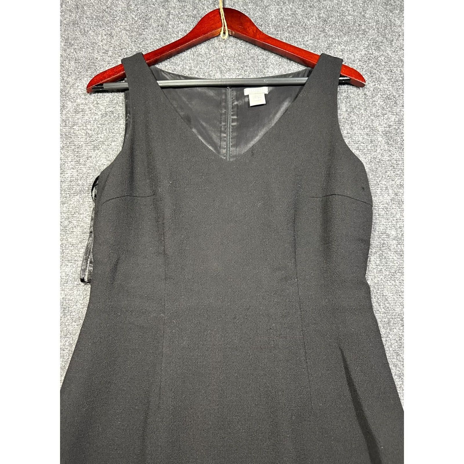 Ann Taylor Ann Taylor Womens Black Wool Sleeveless Shift Dress Size 4 Back Zip Size S / US 4 / IT 40 - 3 Thumbnail