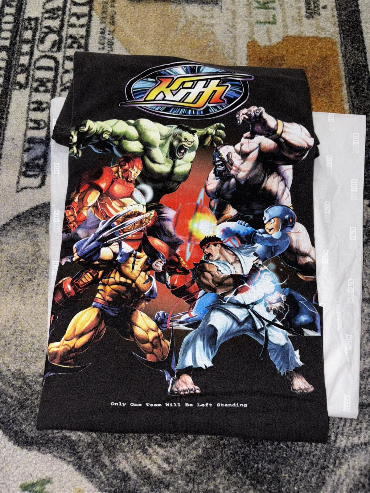 KITH MVC FINAL FIGHT VINTAGE TEE - BLACK